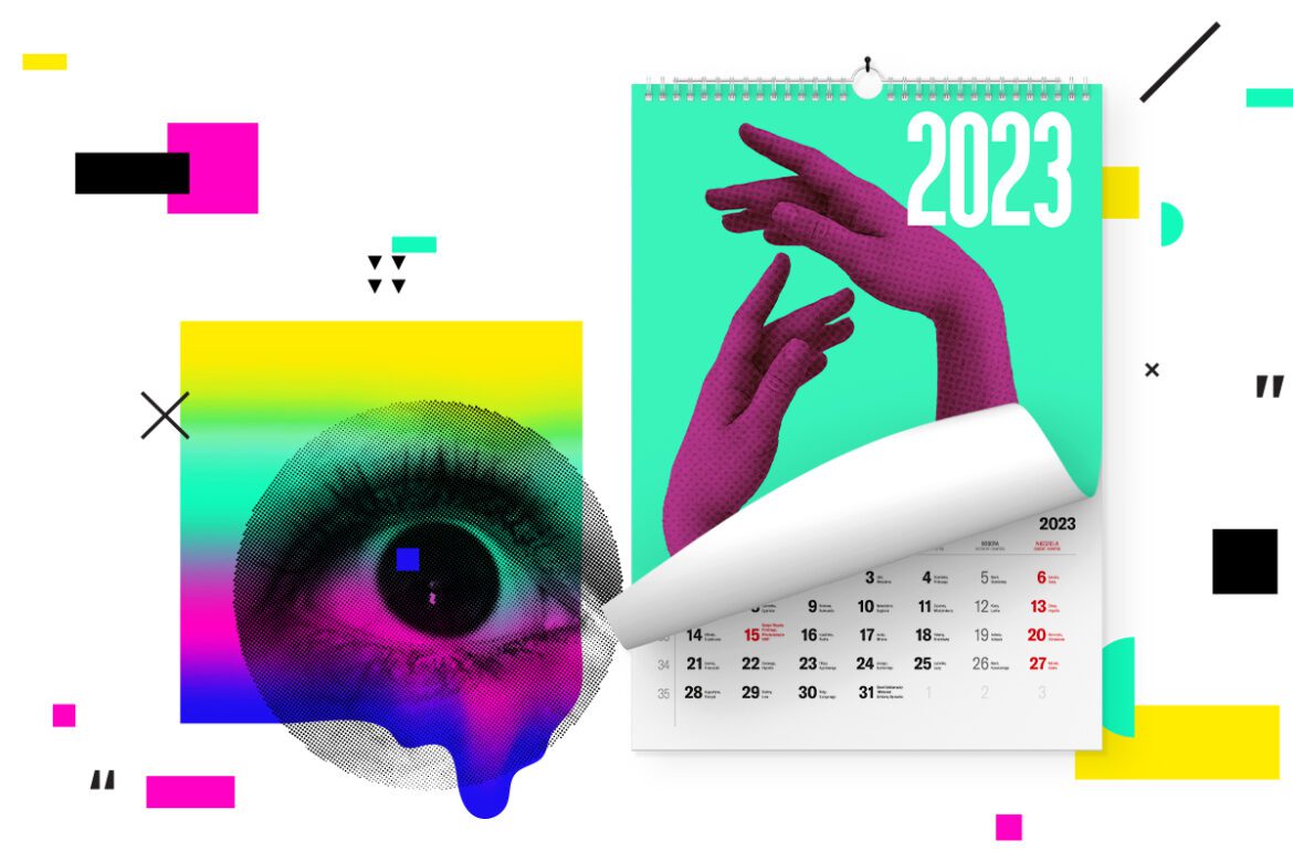 tisk kalendaru, kalendare s potiskem kalendare 2023