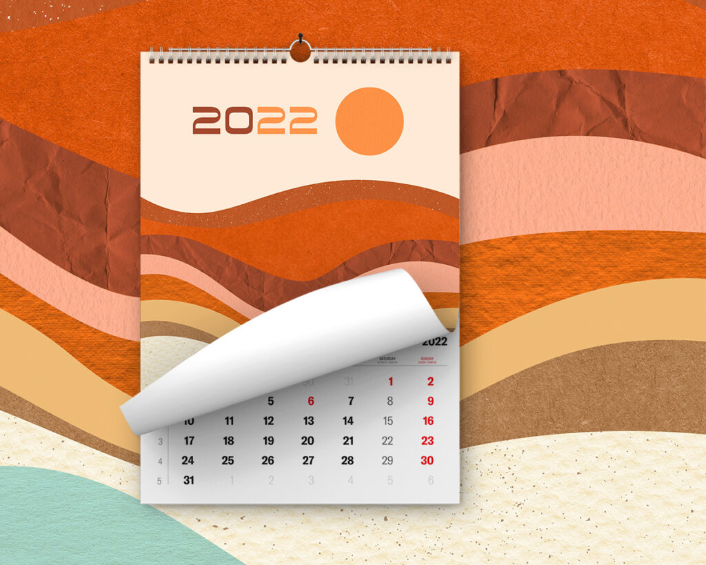 kalendare tisk 2022