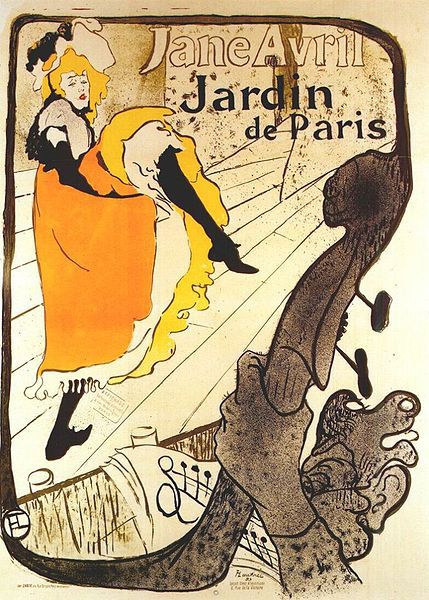 historie plakátu -Henri de Tolouse-Lautrec plakat