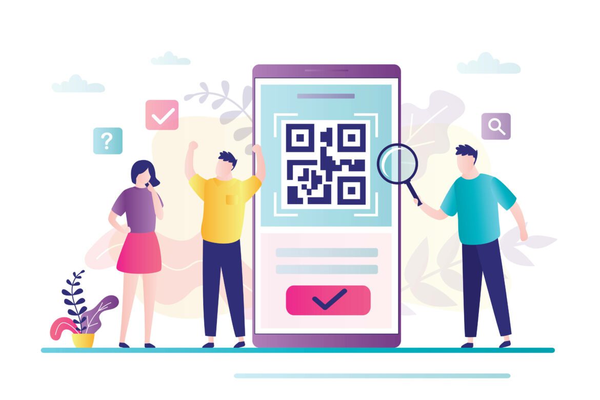 qr kod vizitka s QR kodem
