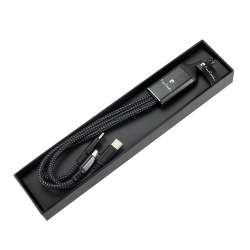 Kabel 3 v 1 s podsvíceným logem Pierre Cardin