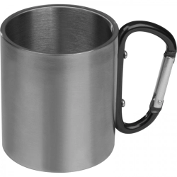 Kovový hrnek s karabinou 200 ml