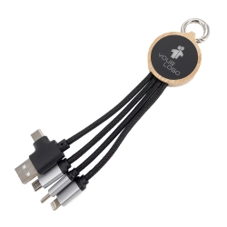Nabíjecí kabel 3 v 1 s podsvíceným logem