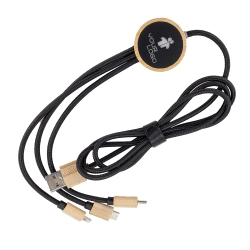 Nabíjecí kabel 3 v 1 s podsvíceným logem, délka 120 cm
