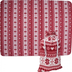Vánoční deka z polar fleecu 200 g/m²