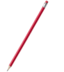 Dřevěná tužka s gumou