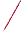 Dřevěná tužka s gumou