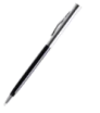 Kovové kuličkové pero s černým a stříbrným tělem