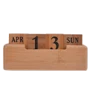 Věčný dřevěný stolní kalendář
