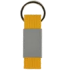 Kovová klíčenka s textilním proužkem