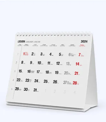 Stolní kalendář se spirálou (měsíční)