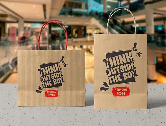 Reklamní taška Kraft online tisk 1