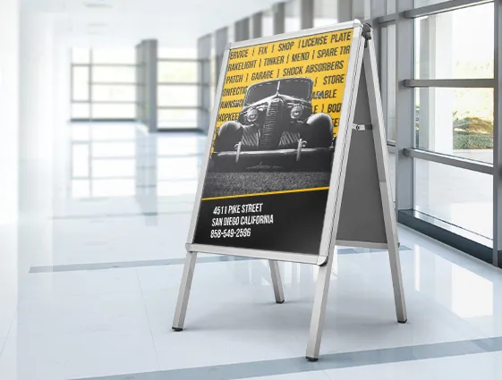 Hliníkové reklamní áčko s potiskem online tisk 1
