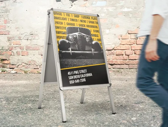 Hliníkové reklamní áčko s potiskem online tisk 2