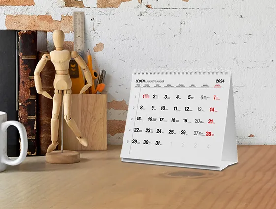 Stolní kalendář se spirálou (měsíční) online tisk 2