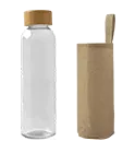 Skleněná láhev s jutovým obalem 500 ml online tisk