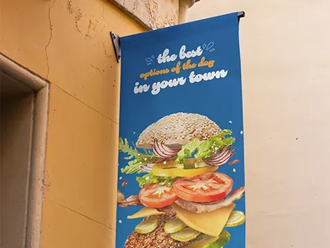 Jednostranný banner s tunýlky