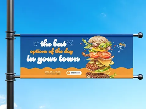 Jednostranný banner s tunýlky
