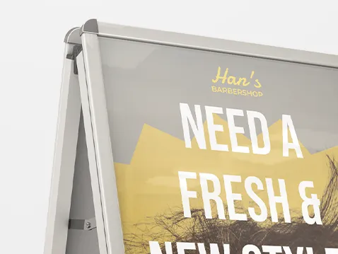 Hliníkové reklamní áčko s potiskem