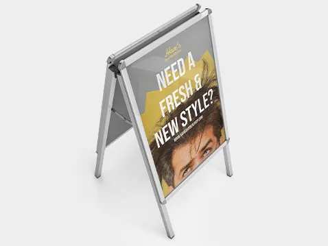 Hliníkové reklamní áčko s potiskem