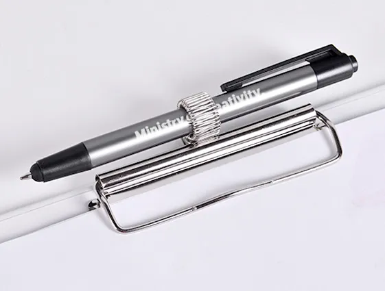 Kovové kuličkové pero v kovové barvě se stylusem online tisk 2