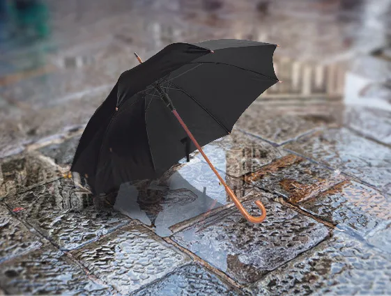 Automatický deštník s dřevěnou rukojetí online tisk 2