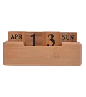 Věčný dřevěný stolní kalendář online tisk