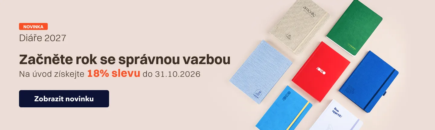 Knižní diáře A5 v měkkých i pevných deskách jsou již v nabídce!