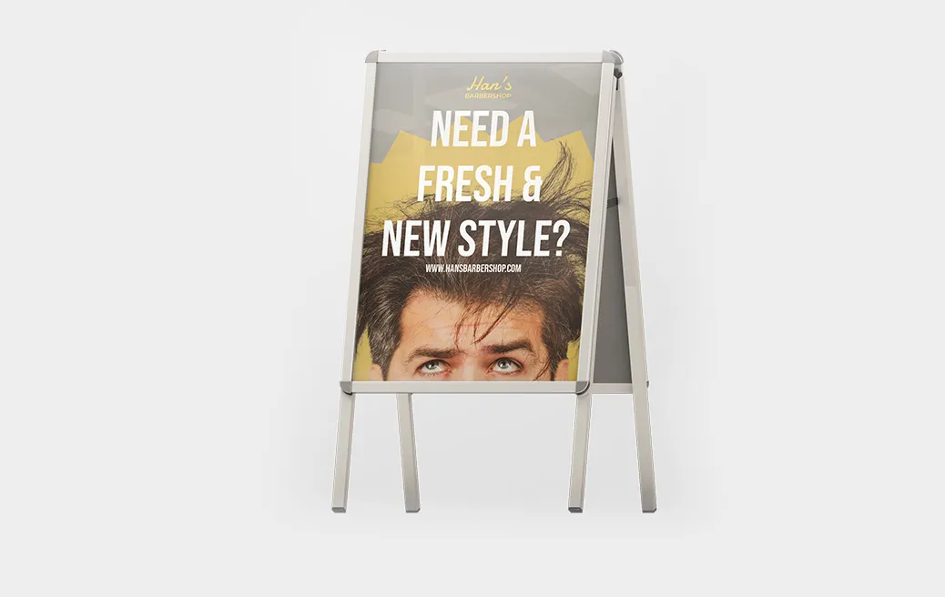 Hliníkové reklamní áčko s potiskem