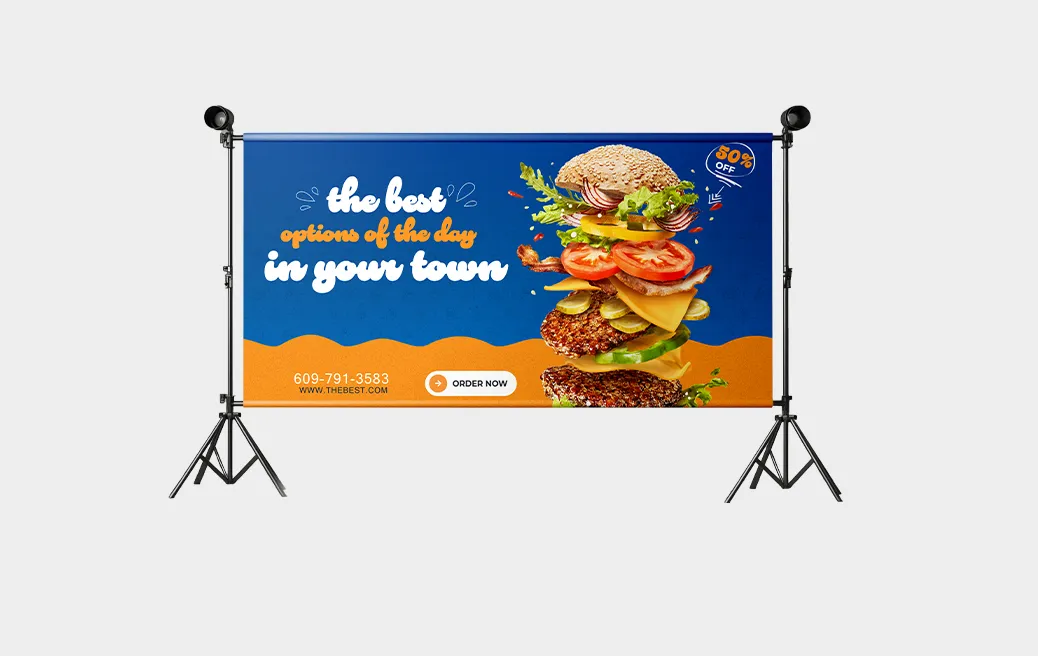 Jednostranný banner s tunýlky